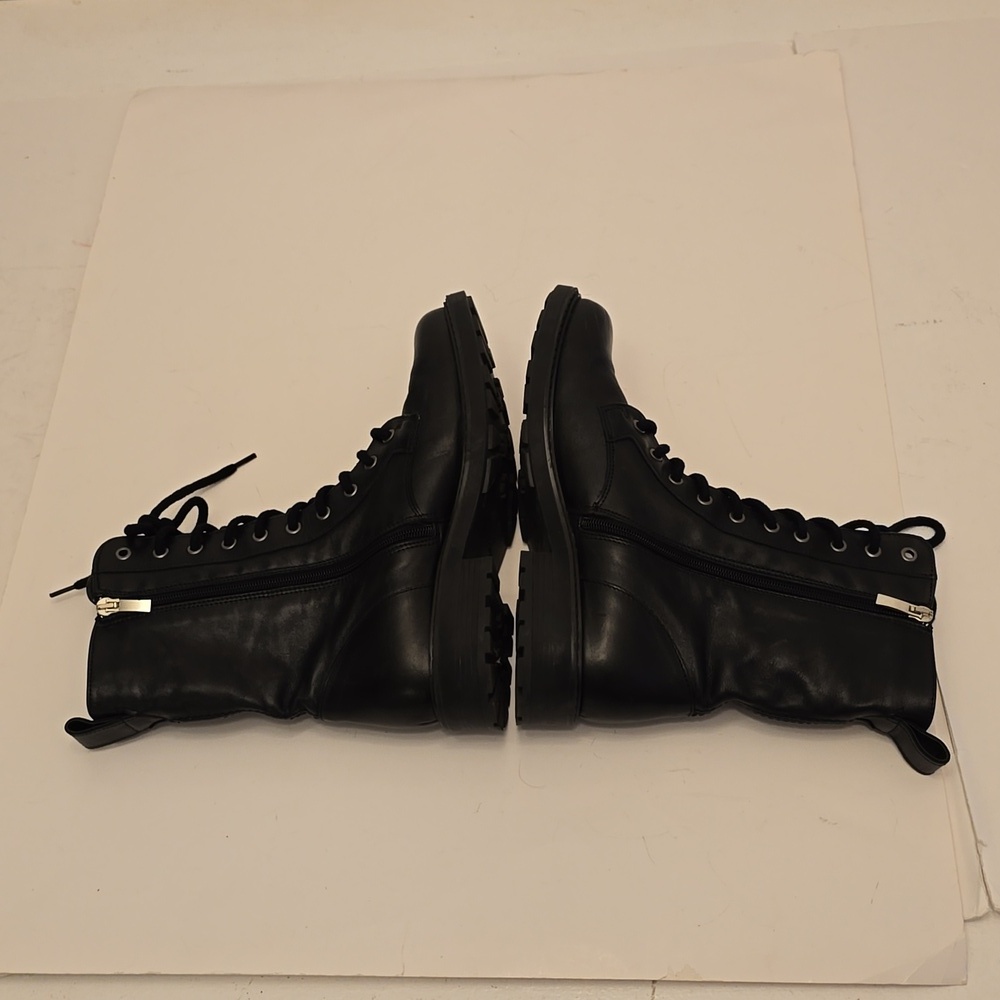 Clarks Women's Orinico Style Lace Up Zipper Black Leather Boots Size 10 M - Picture 11 of 17